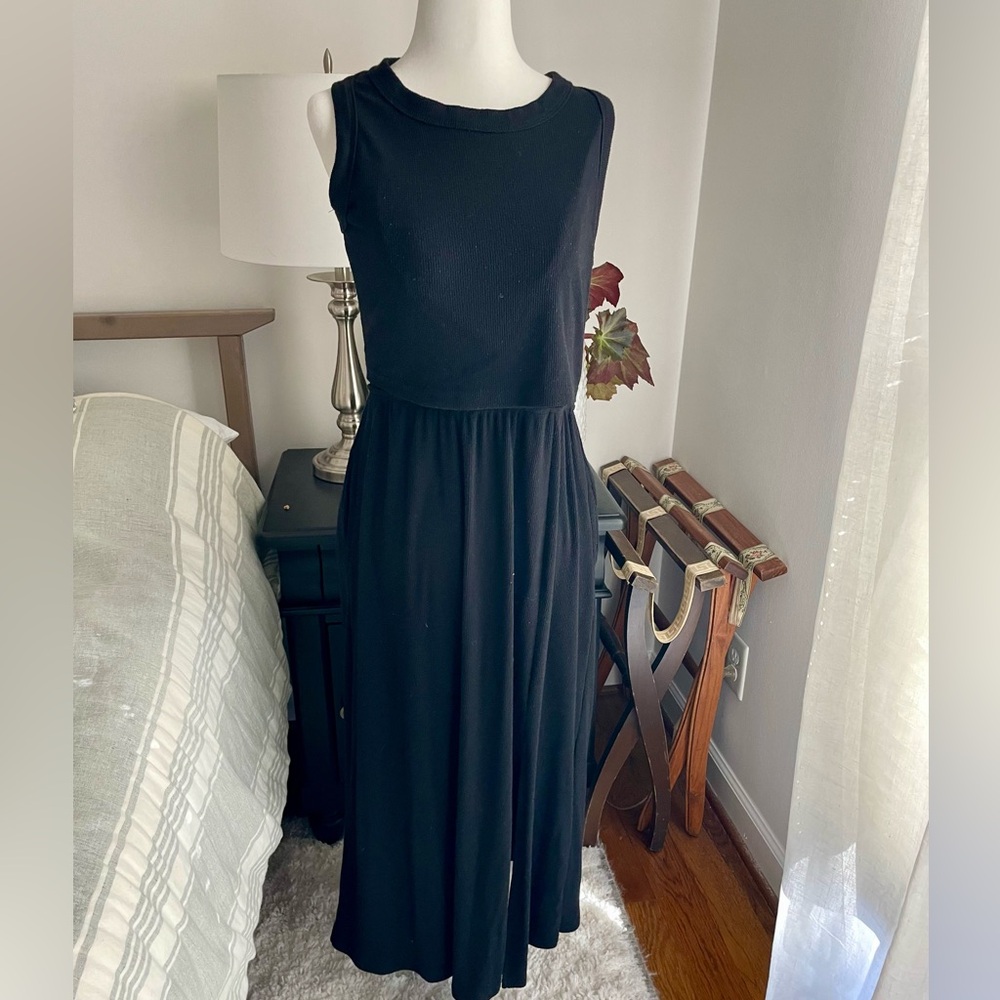Latched Mama Ribbed Racerback Midi Dress